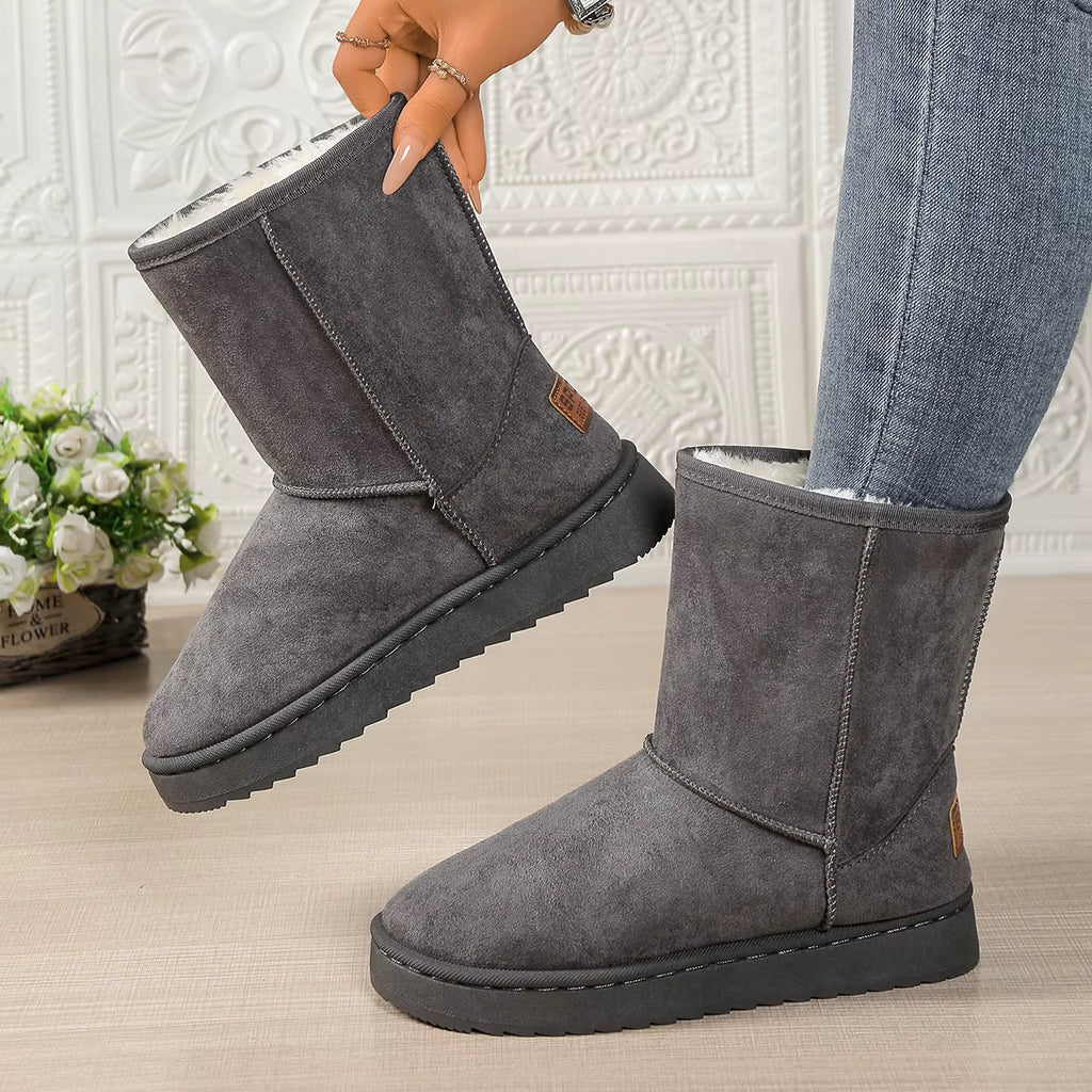 Women's Mid Calf Waterproof Winter Boots