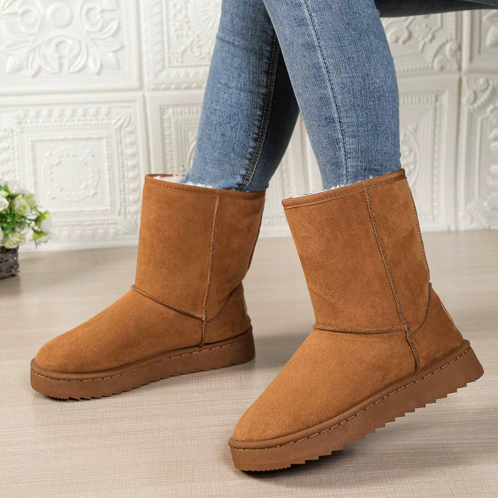 Women's Mid Calf Waterproof Winter Boots