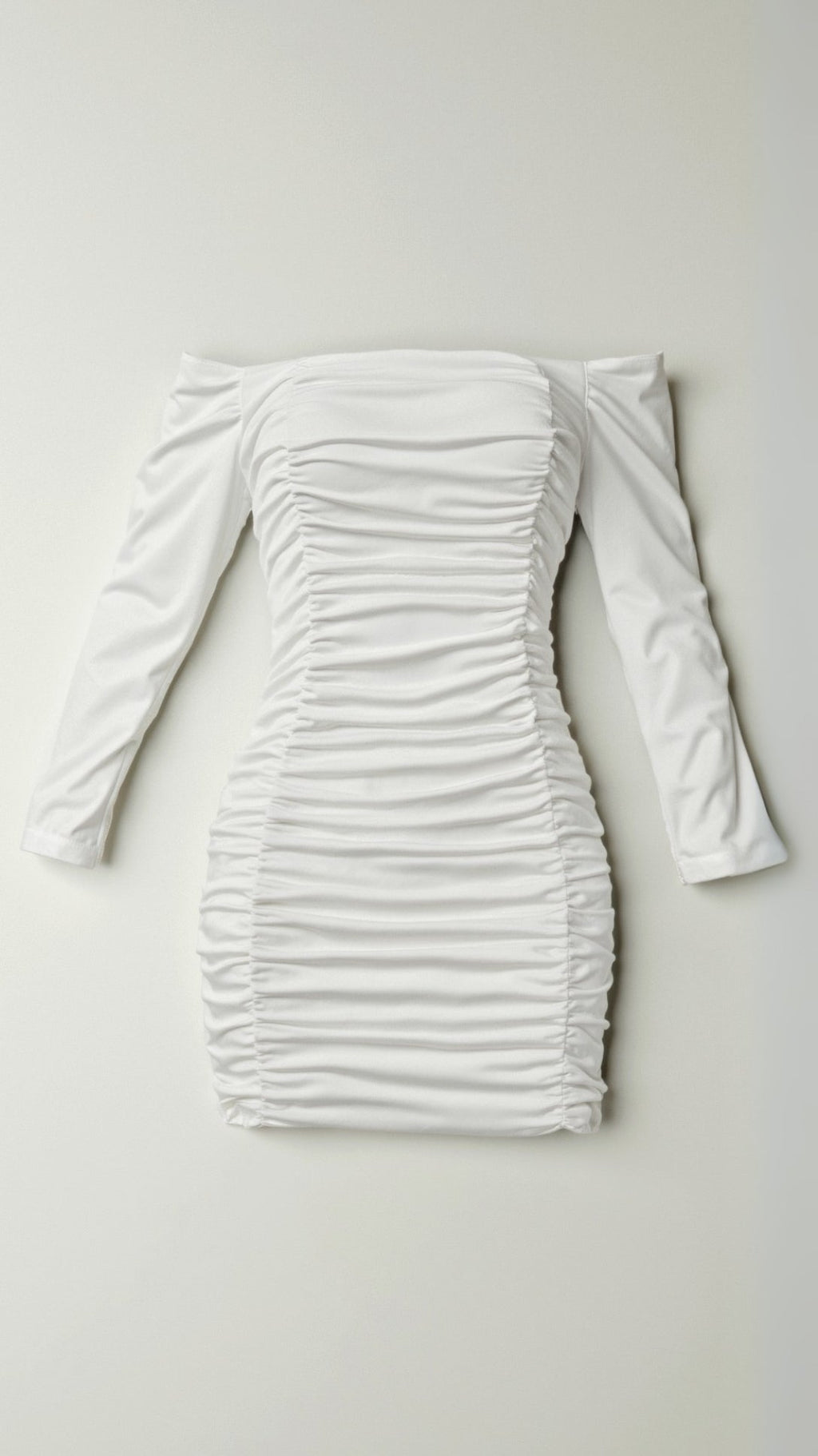 Women's Off-Shoulder Pleated Mini Dress