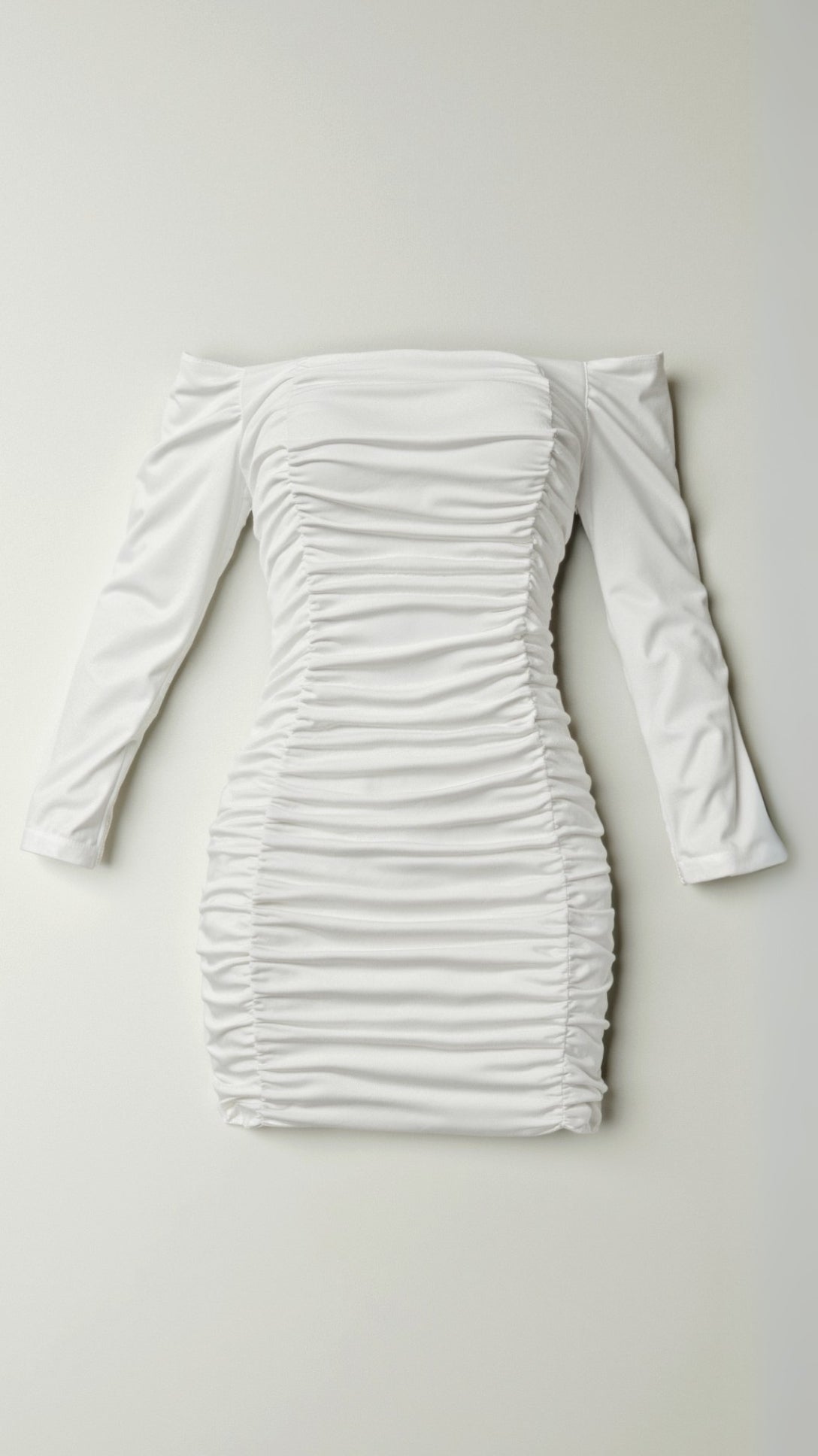 Women's Off-Shoulder Pleated Mini Dress