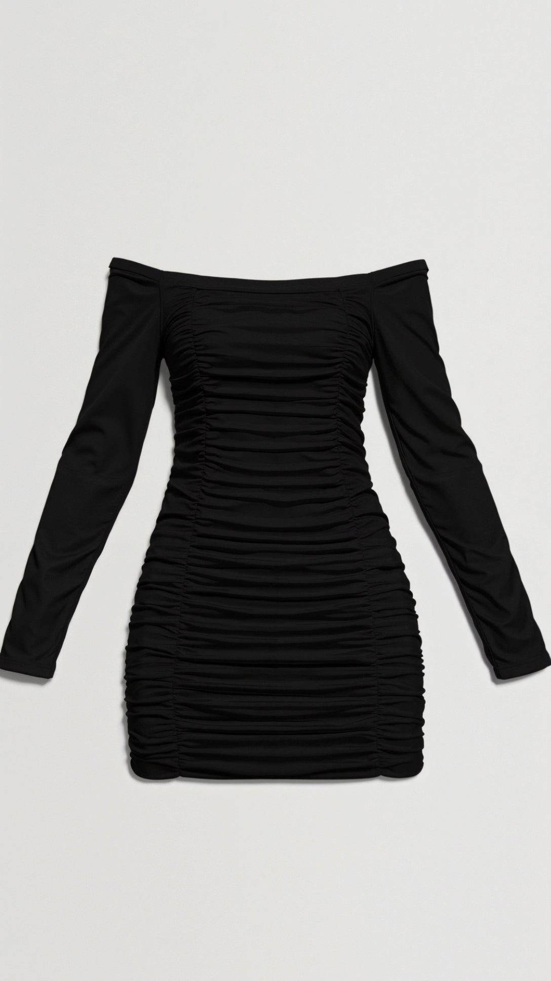 Women's Off-Shoulder Pleated Mini Dress