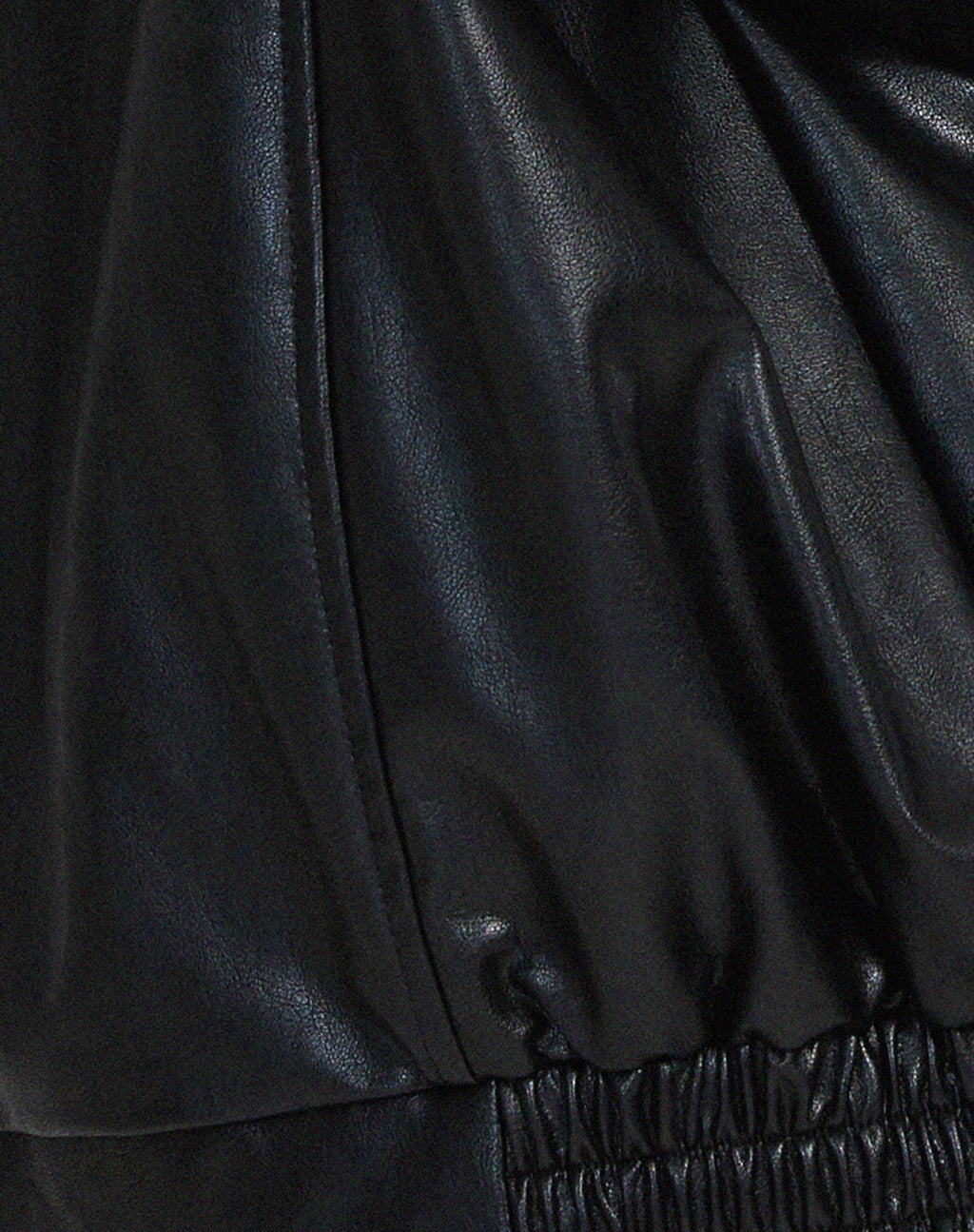 Women's Oversized Leather Jacket