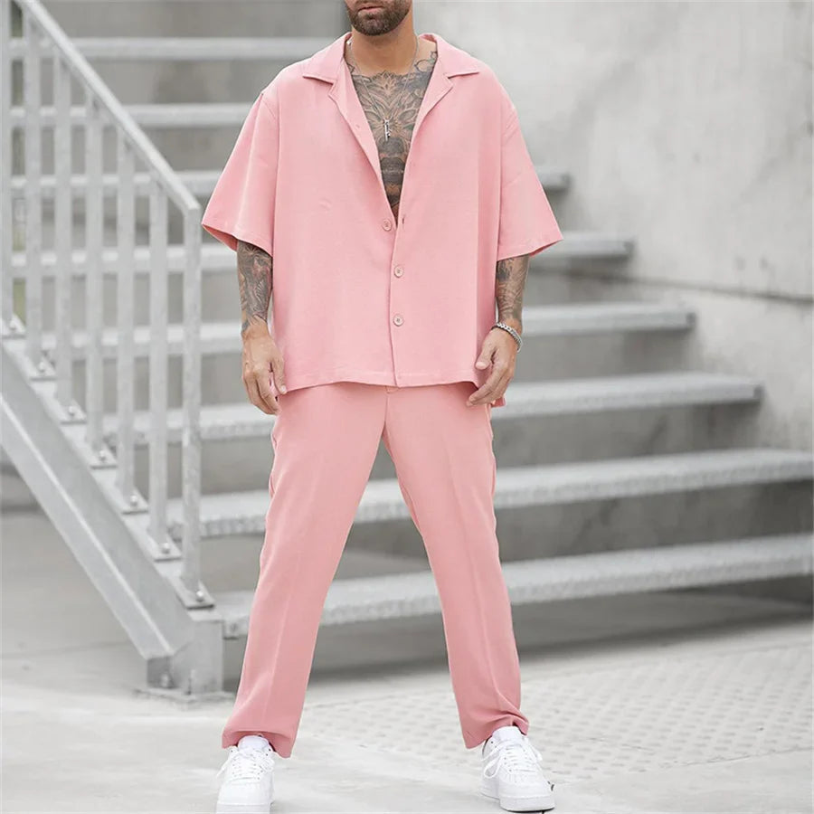Men's Oversized Loungewear Summer Set