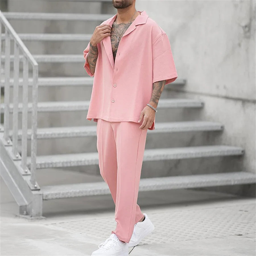 Men's Oversized Loungewear Summer Set