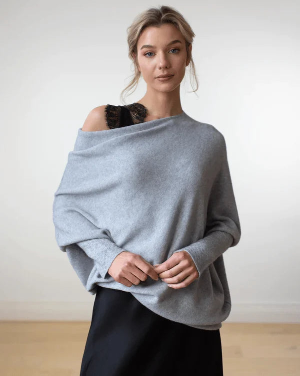 Women's Oversized Off-Shoulder Winter Sweater 0