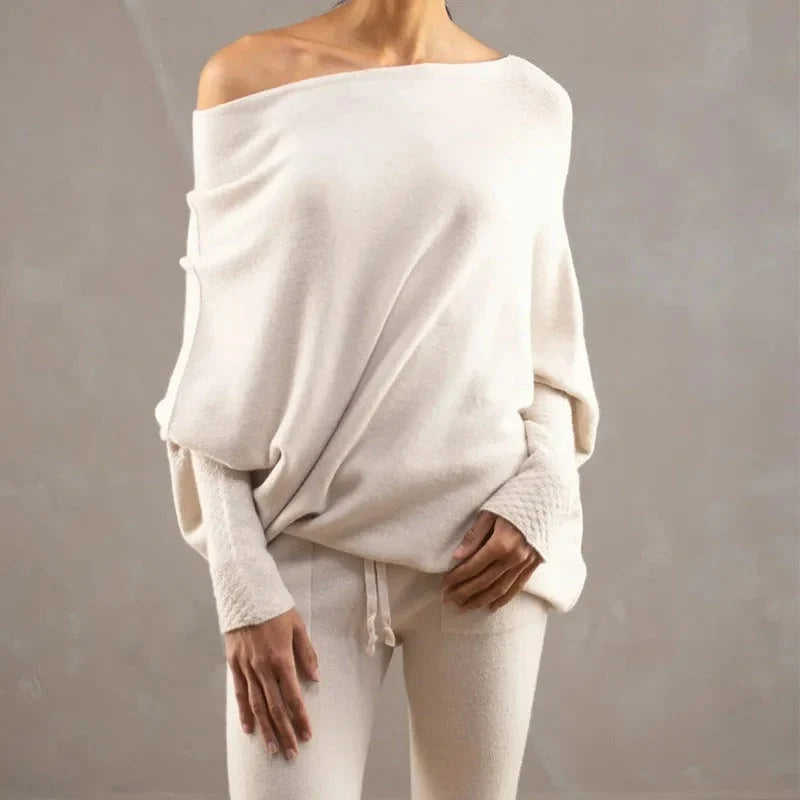 Women's Oversized Off-Shoulder Winter Sweater 7