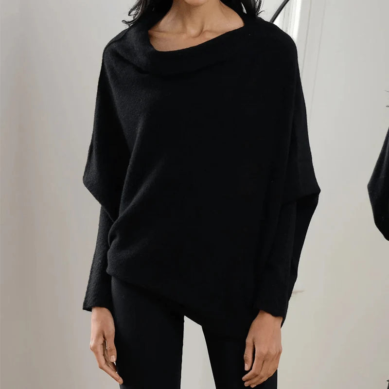 Women's Oversized Off-Shoulder Winter Sweater 9