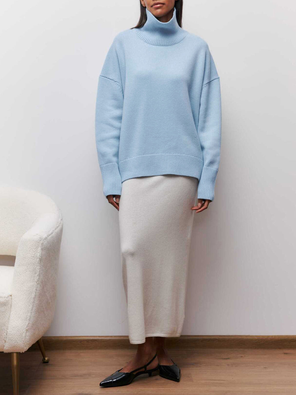 Women's Oversized Turtleneck Sweater