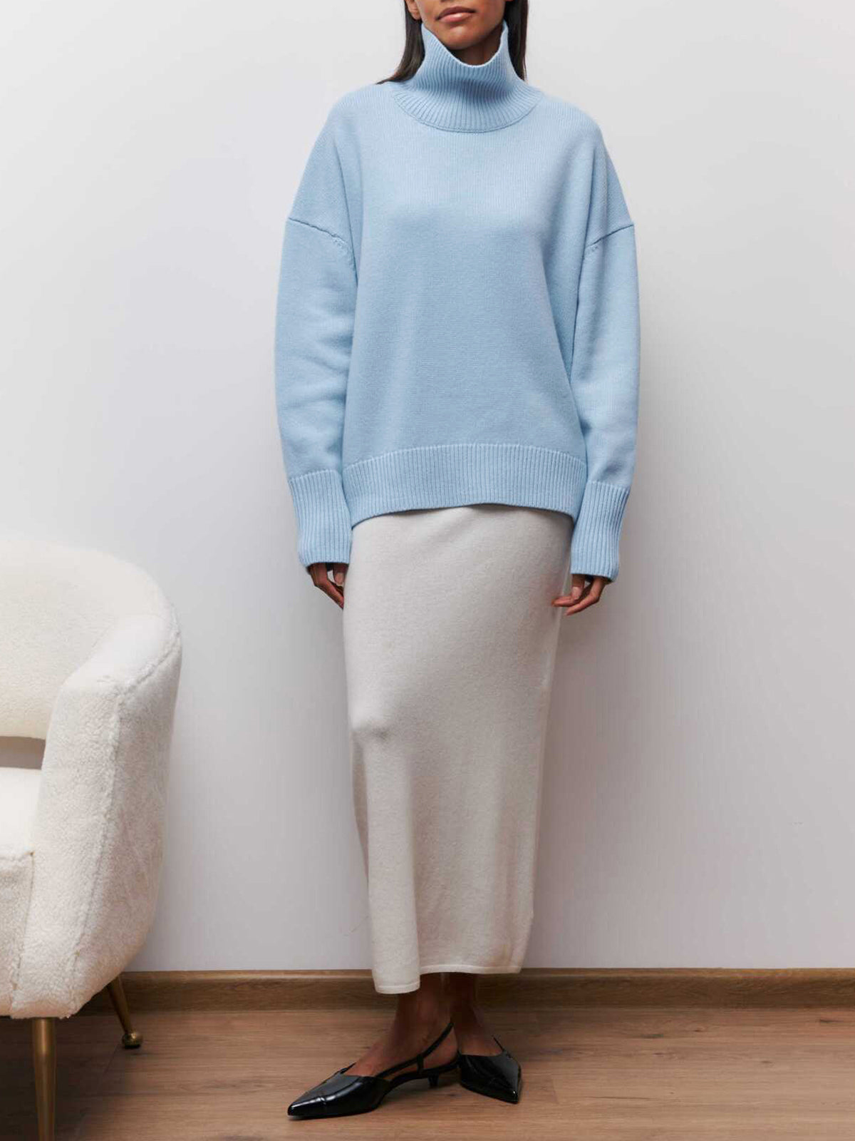 Women's Oversized Turtleneck Sweater