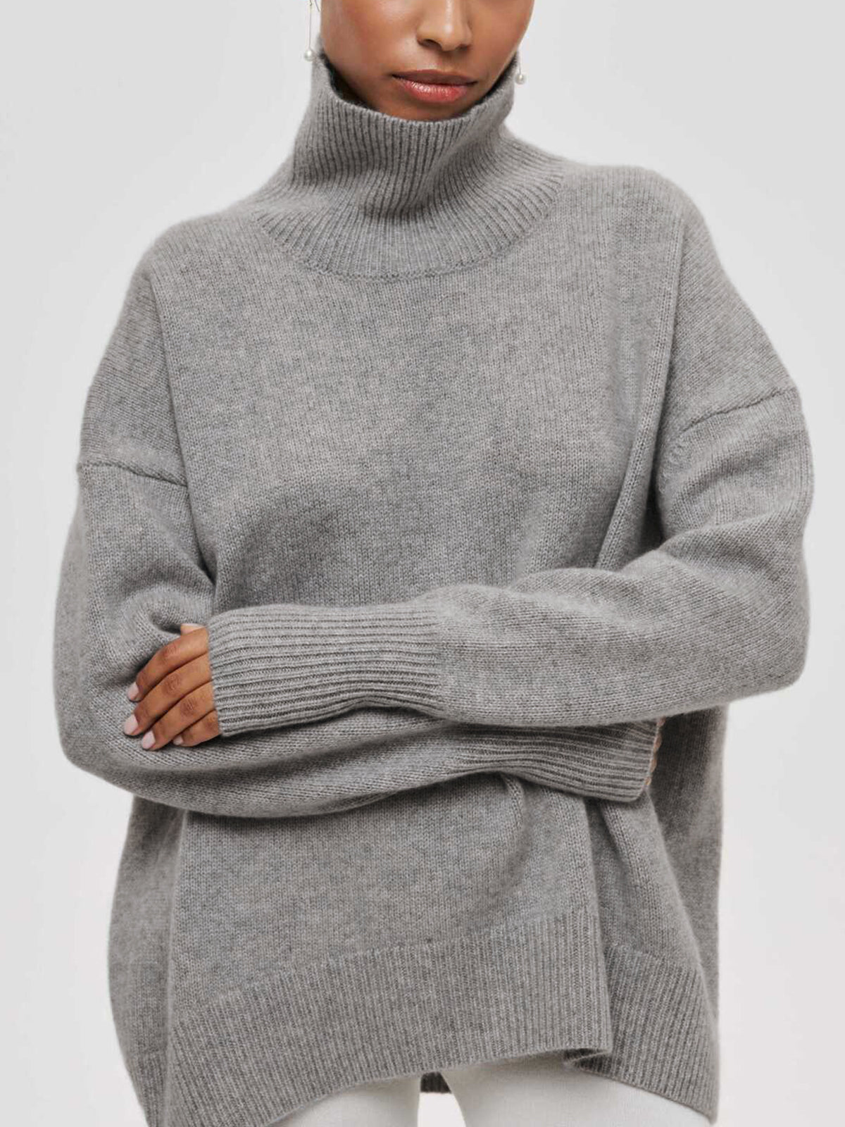 Women's Oversized Turtleneck Sweater