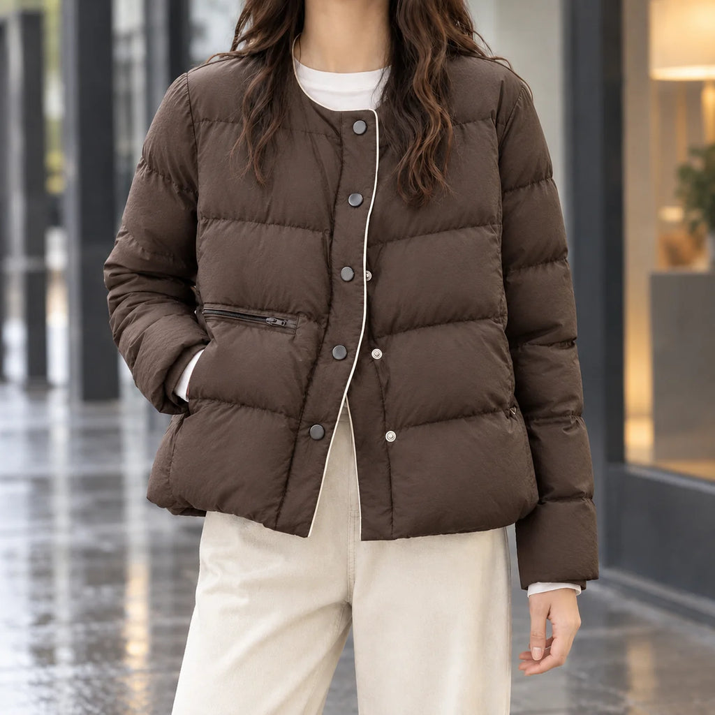 Women's Quilted Duck Down Puffer Jacket 3