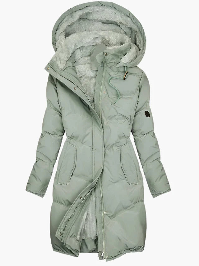 Women's Quilted Hooded Winter Coat 0