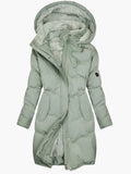 Women's Quilted Hooded Winter Coat 0