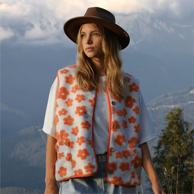 Women's Retro Loose Casual Vest Jacket