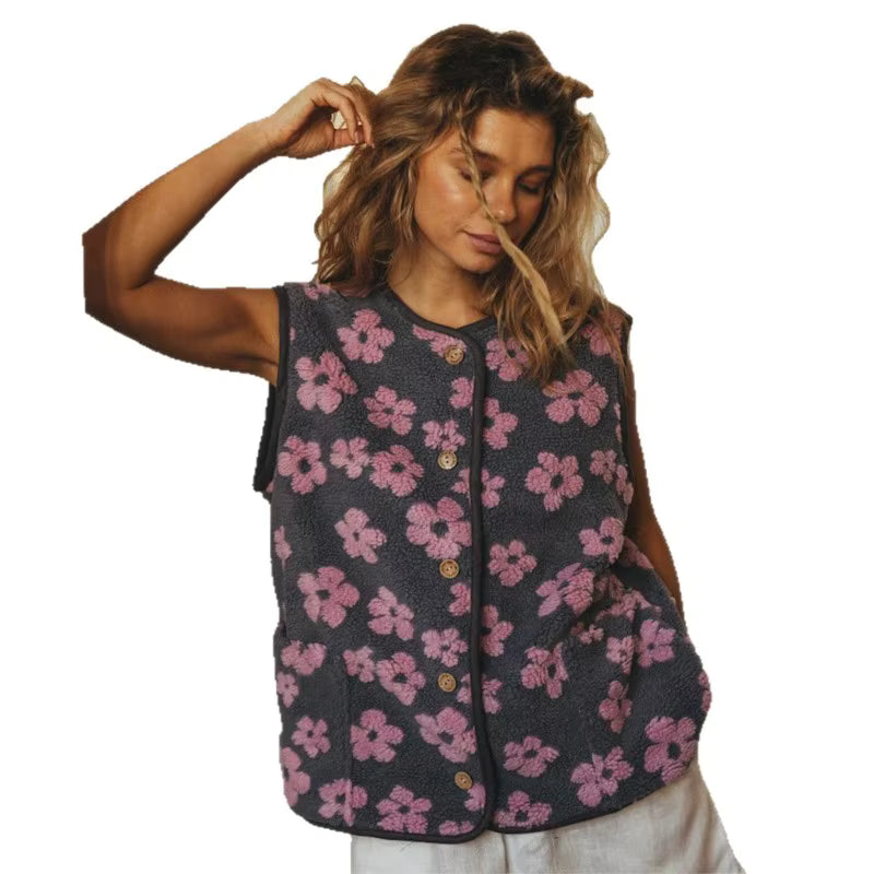 Women's Retro Loose Casual Vest Jacket