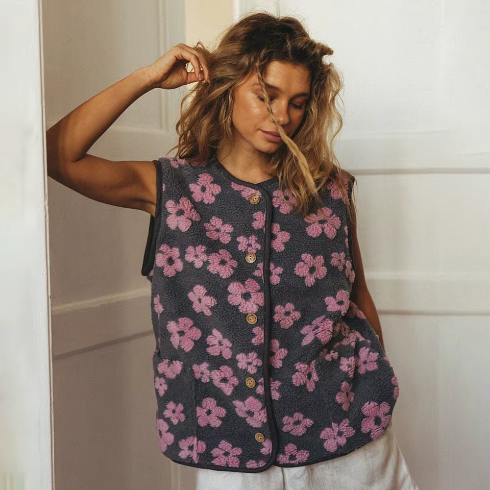 Women's Retro Loose Casual Vest Jacket