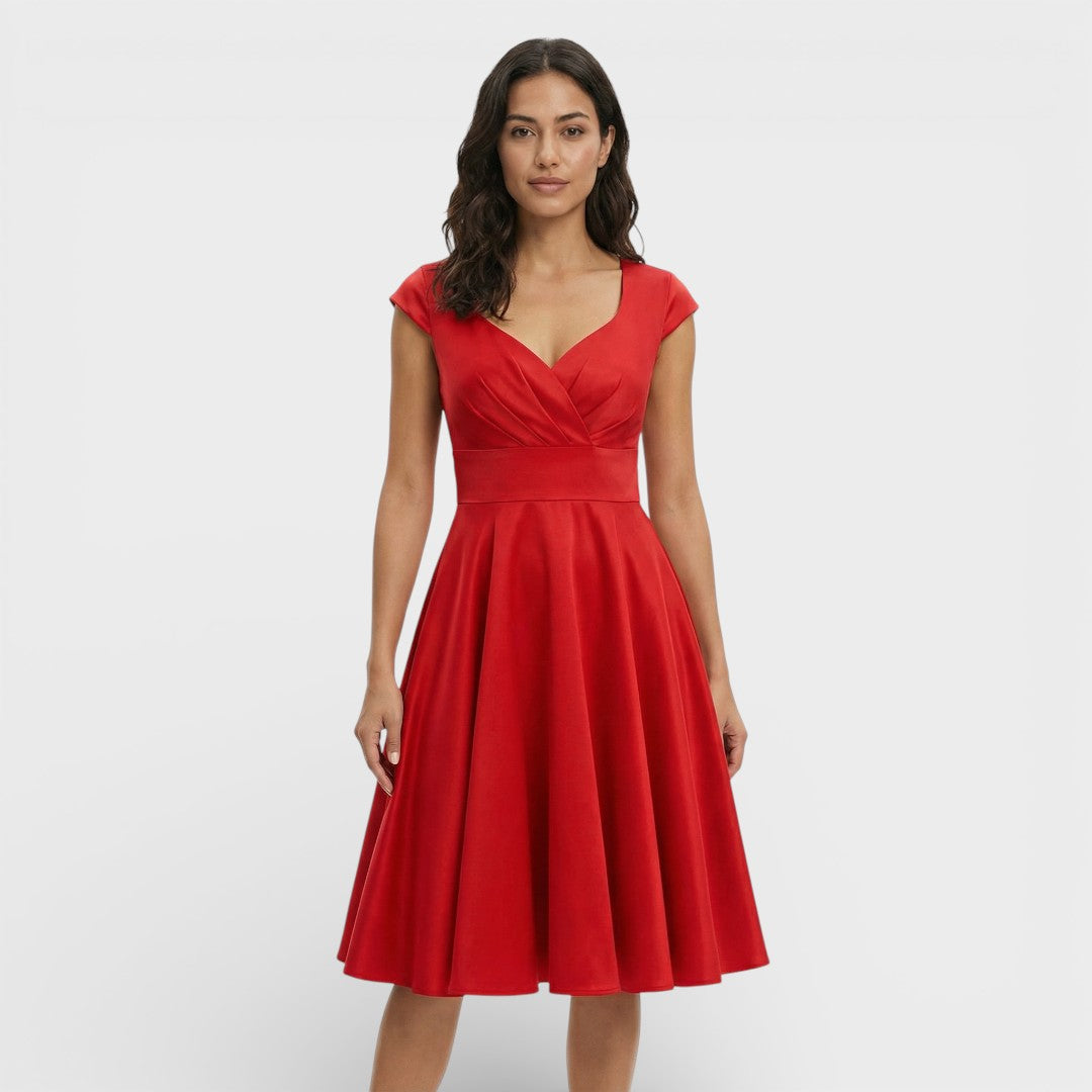 Women's Retro Midi Cocktail Dress for Various Occasions