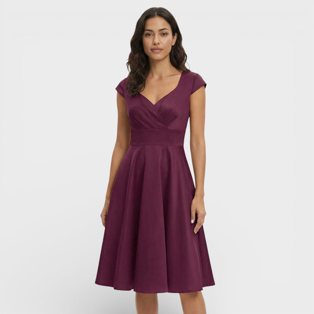 Women's Retro Midi Cocktail Dress for Various Occasions