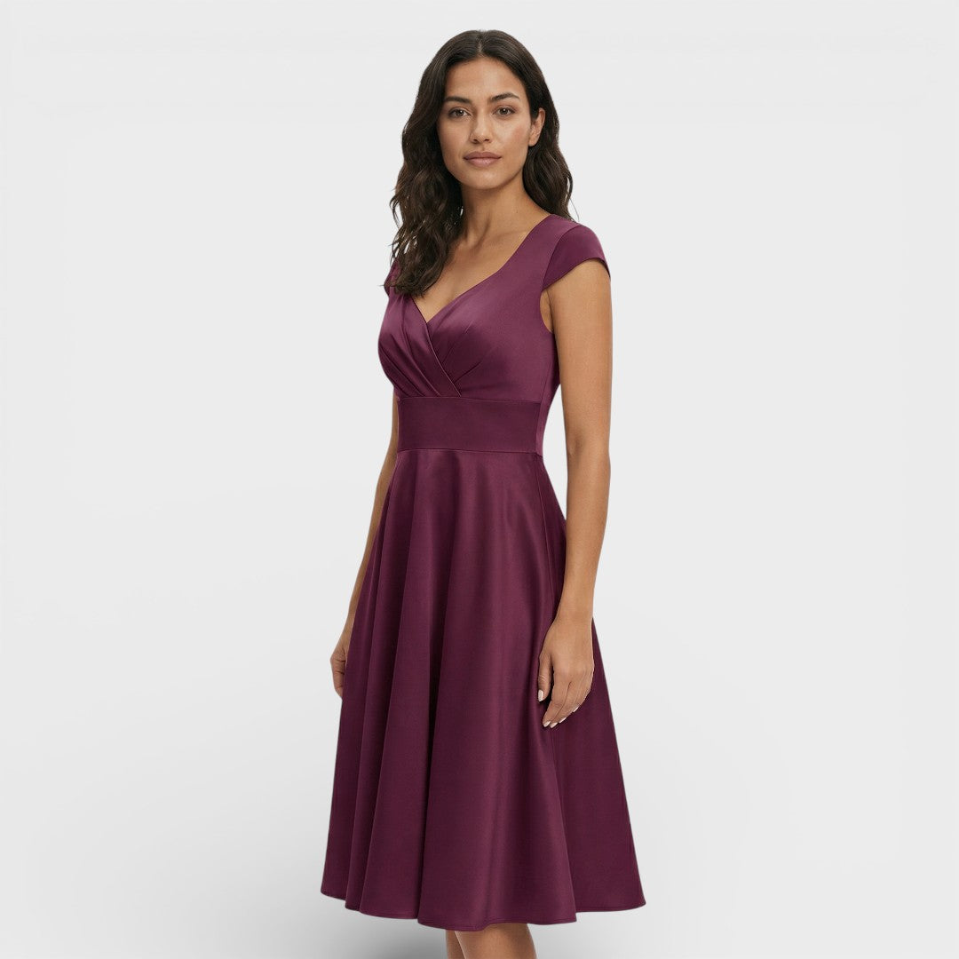 Women's Retro Midi Cocktail Dress for Various Occasions
