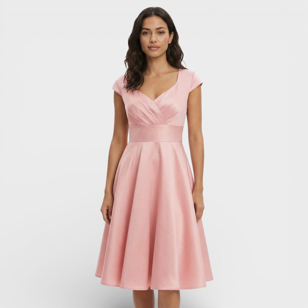 Women's Retro Midi Cocktail Dress for Various Occasions