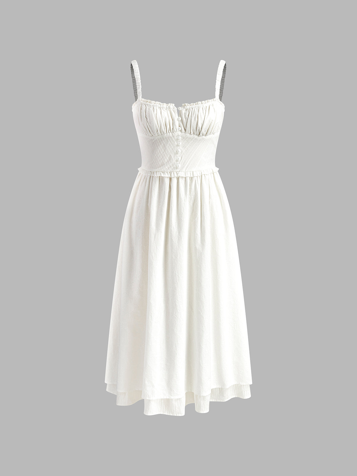 Women's Romantic Wedding Guest Dress with Spaghetti Straps