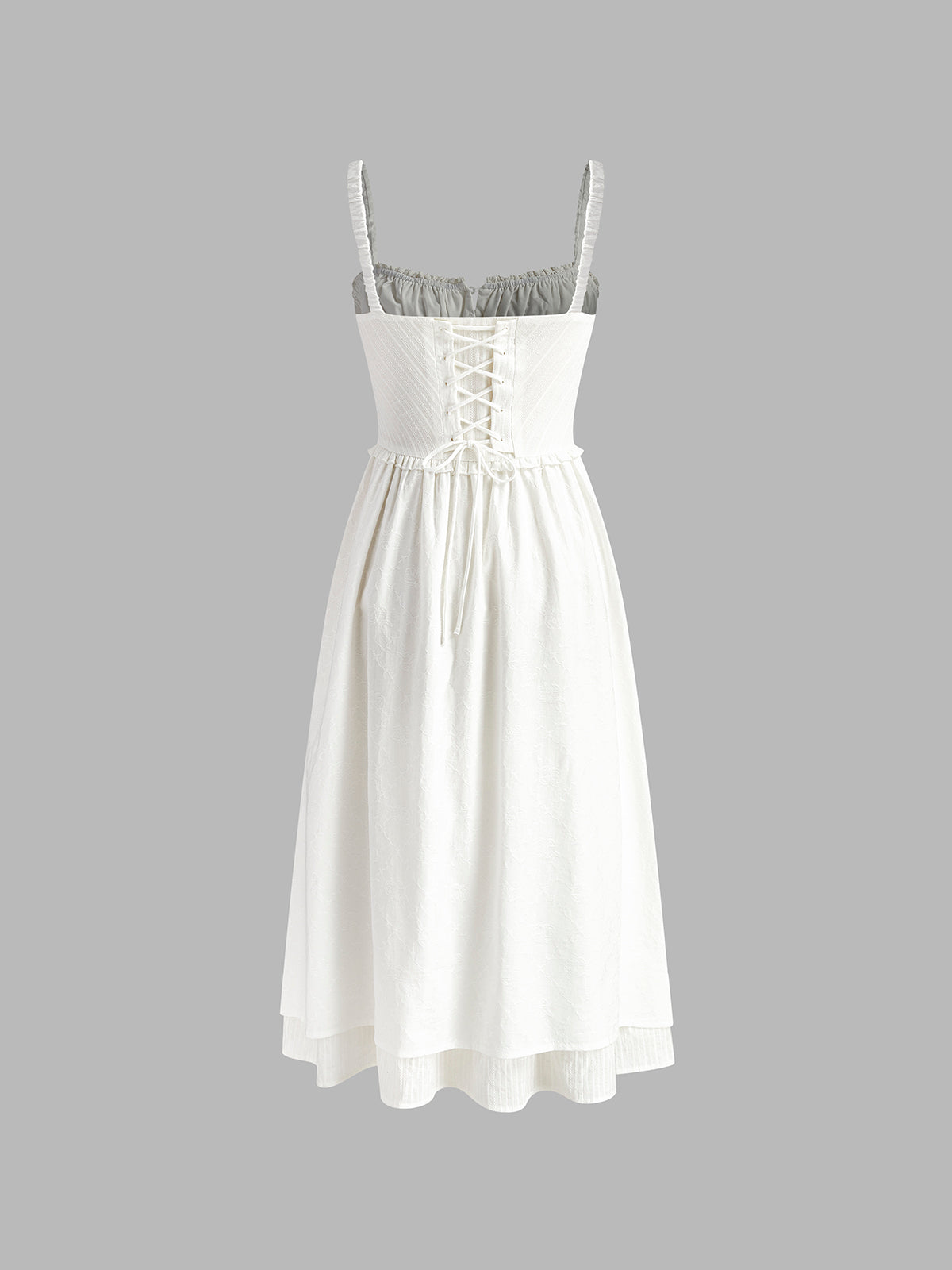 Women's Romantic Wedding Guest Dress with Spaghetti Straps