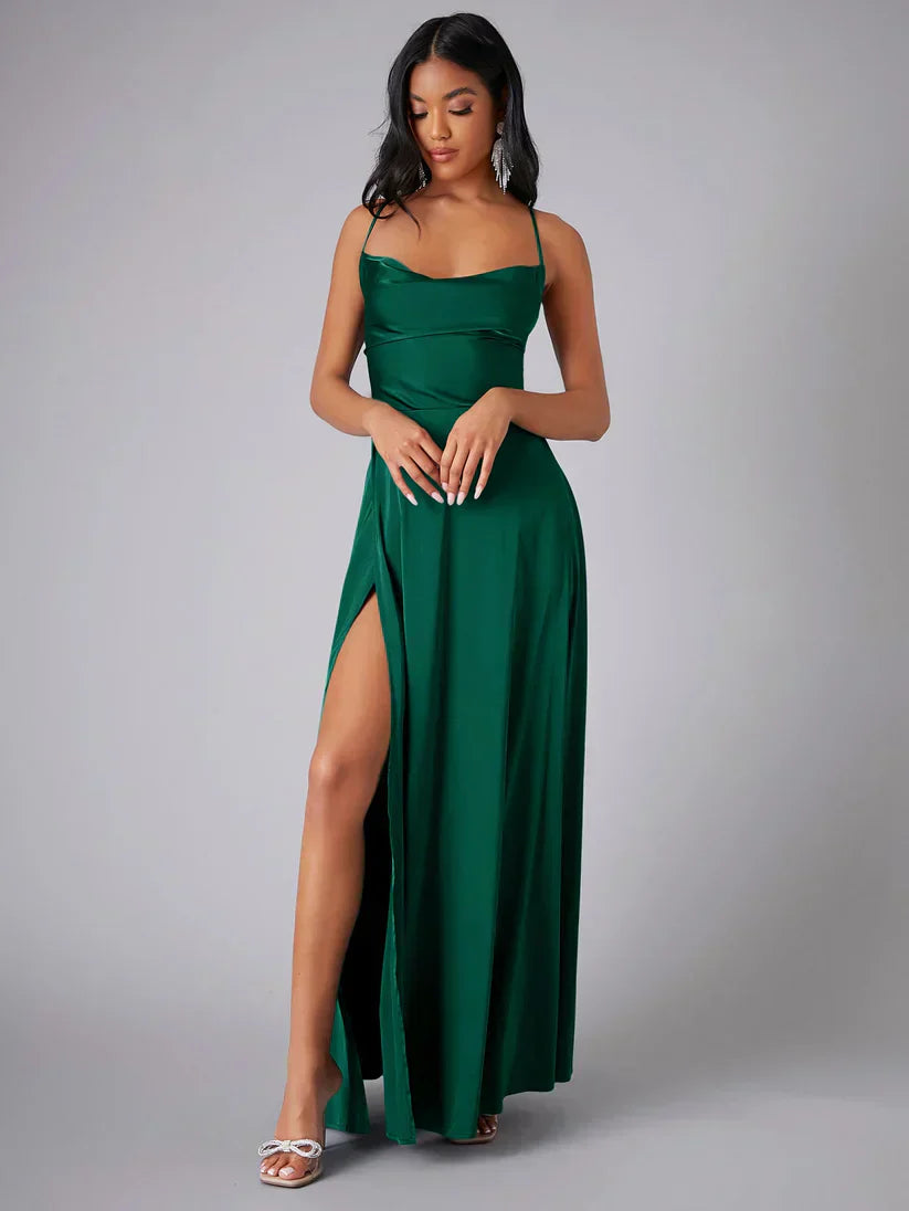 Women's Satin Maxi Dress