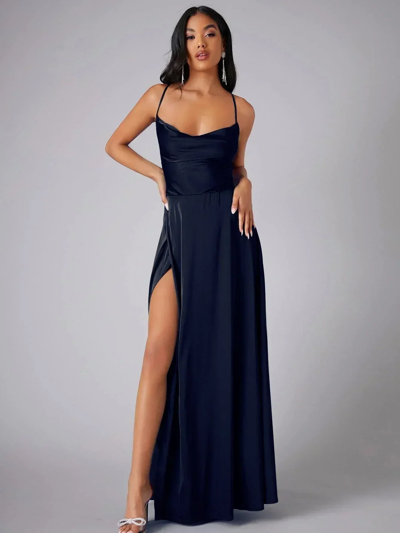Women's Satin Maxi Dress