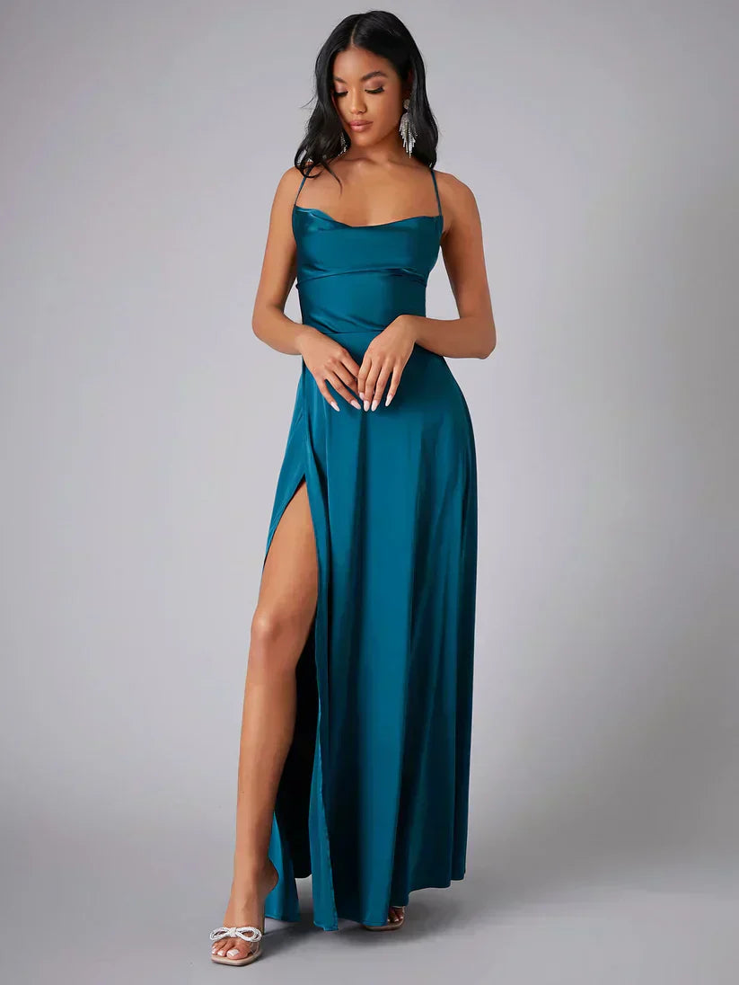 Women's Satin Maxi Dress