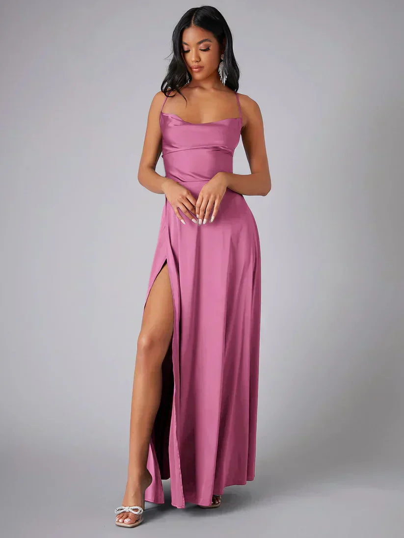Women's Satin Maxi Dress