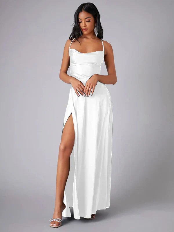Women's Satin Maxi Dress