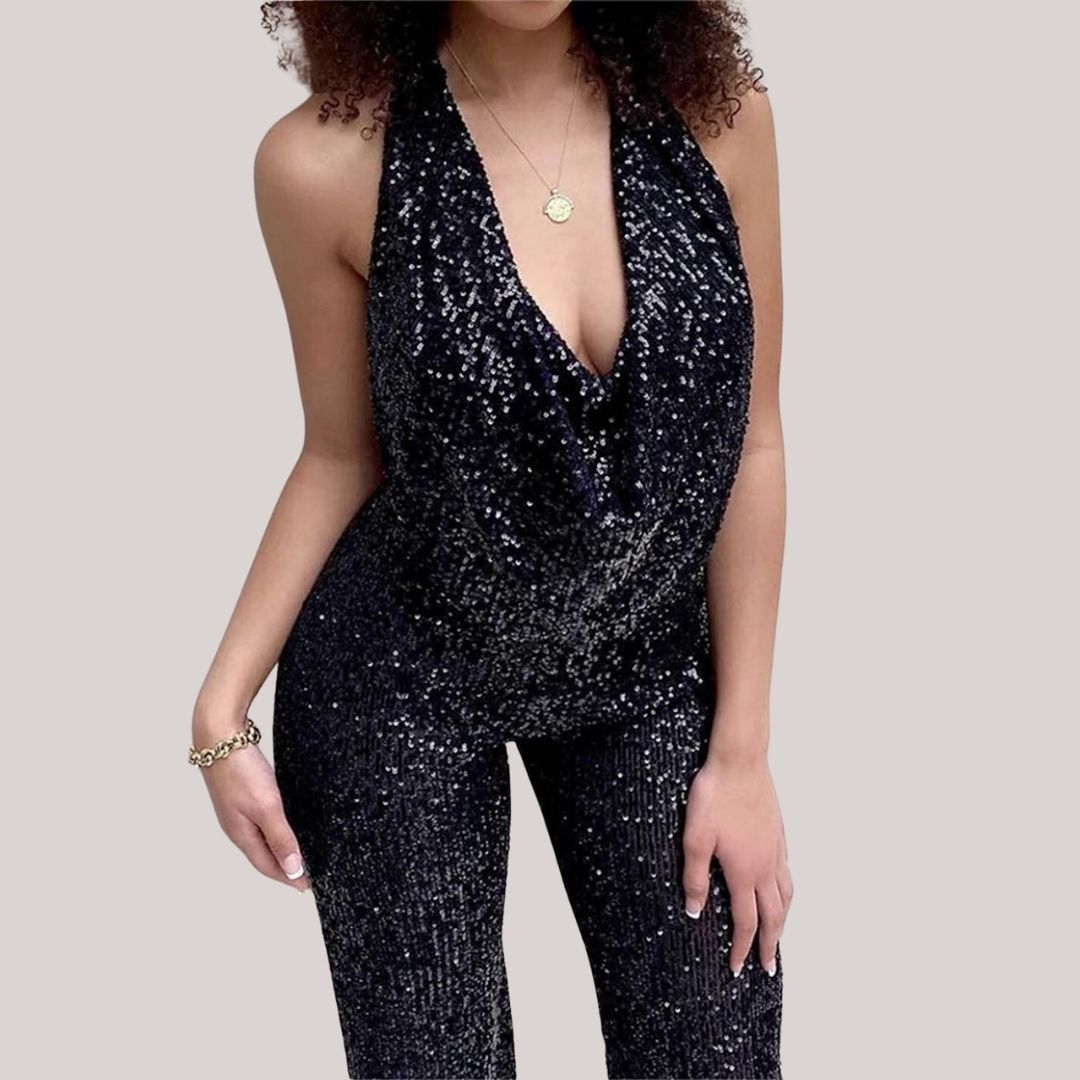Women's Sequin Jumpsuit for Party and Special Events