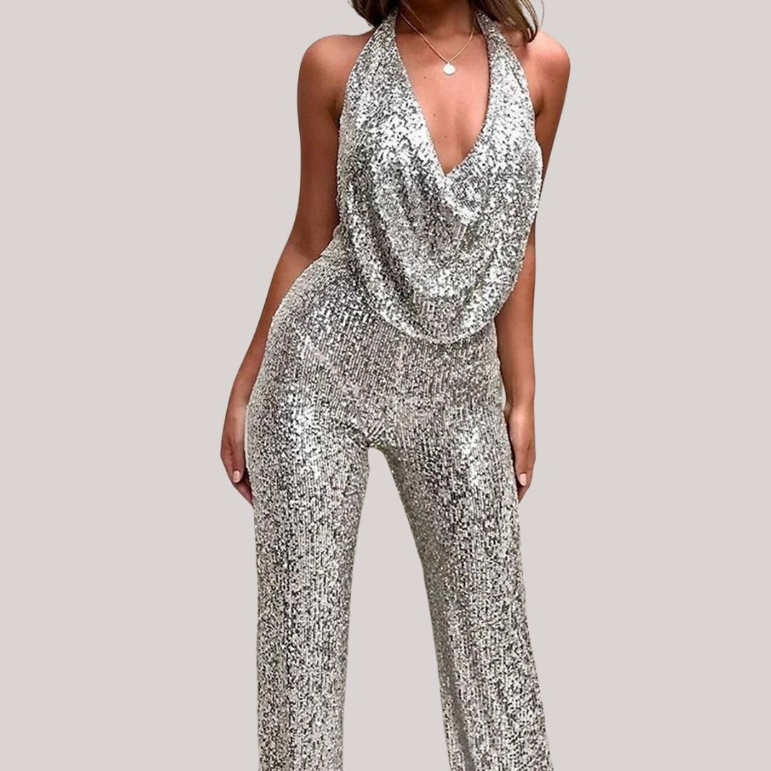 Women's Sequin Jumpsuit for Party and Special Events