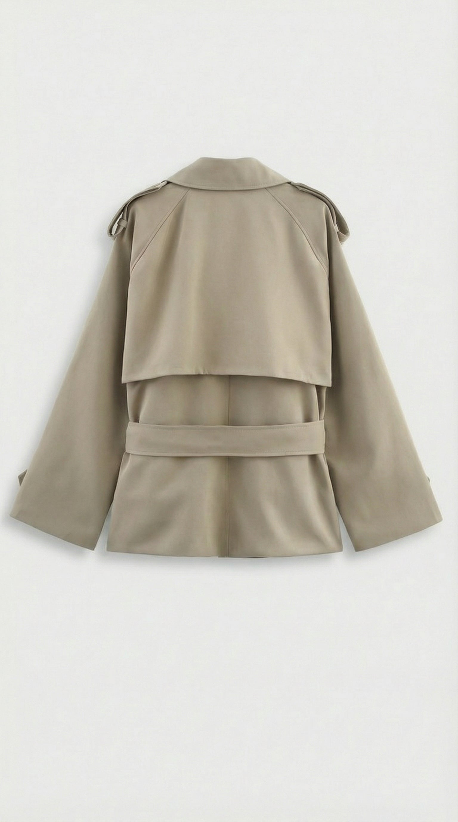 Women's Short Belted Trench Coat