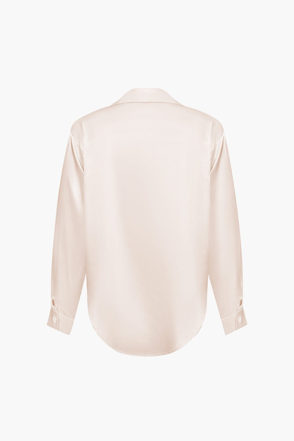 Women's Silk Long Sleeve Blouse - Elegant Flowing Fit