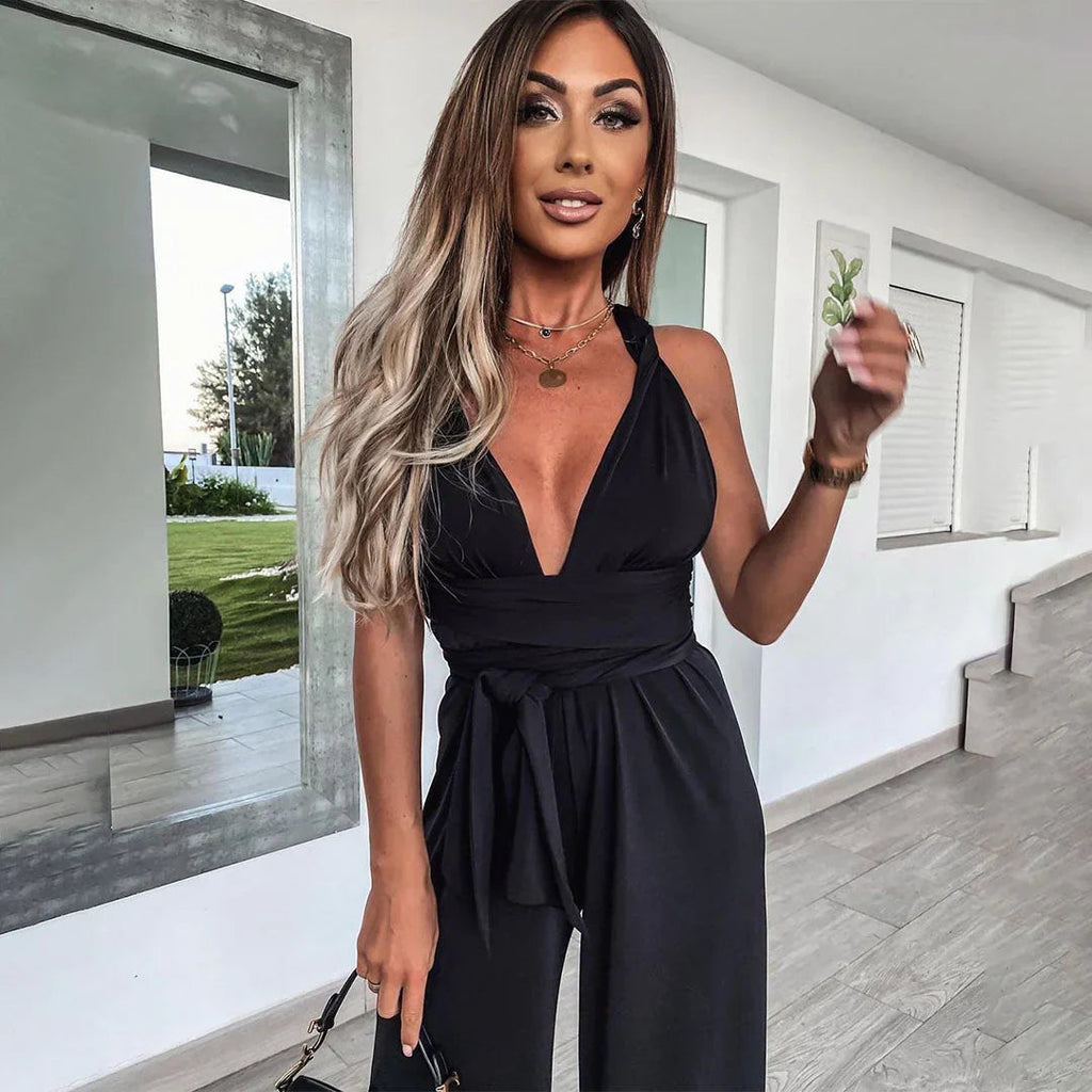 Women's Slim Fit Denim Jumpsuit