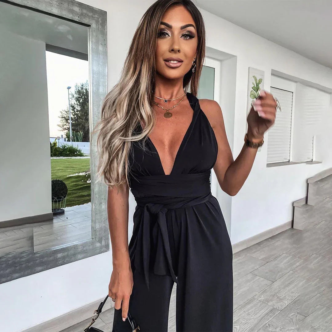 Women's Slim Fit Denim Jumpsuit