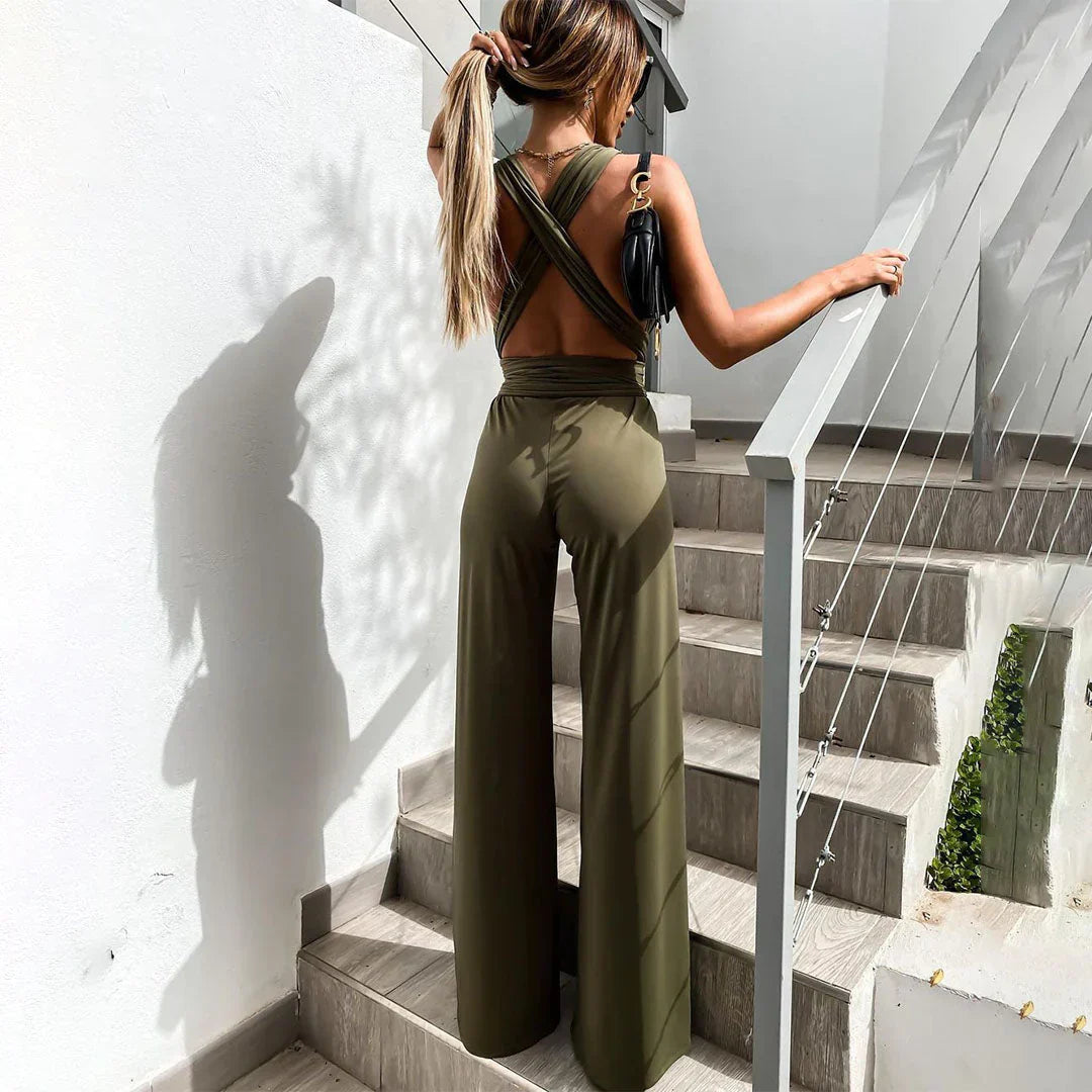 Women's Slim Fit Denim Jumpsuit