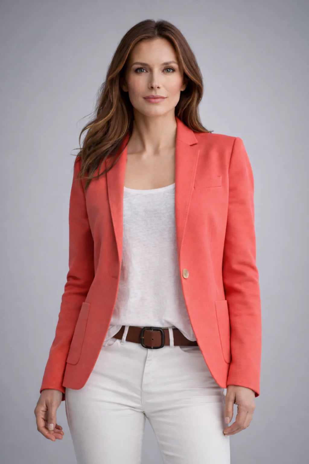 Women's Slim Fit Single Button Blazer
