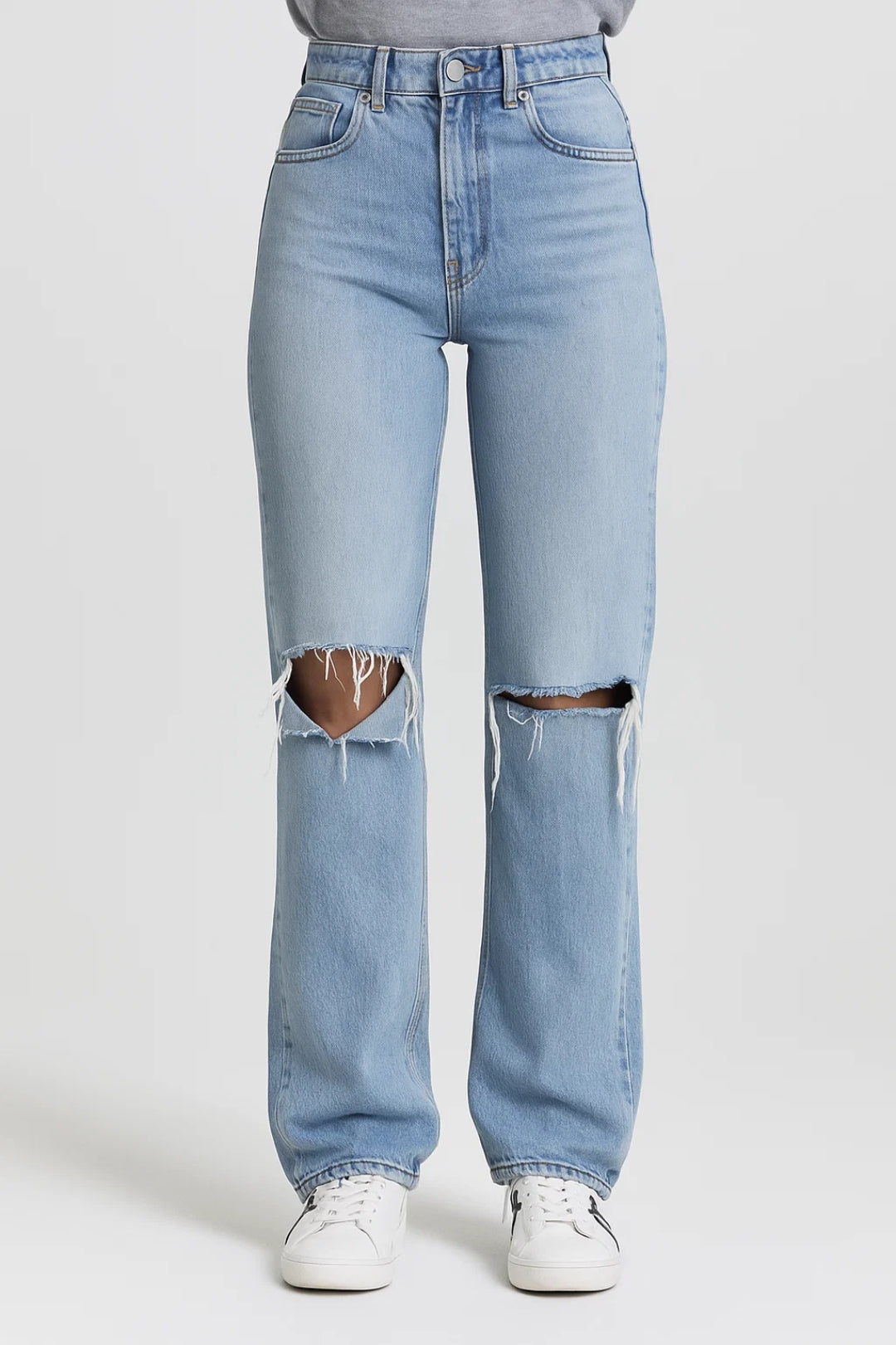 Women's Straight Fit Jeans – High Waist Design