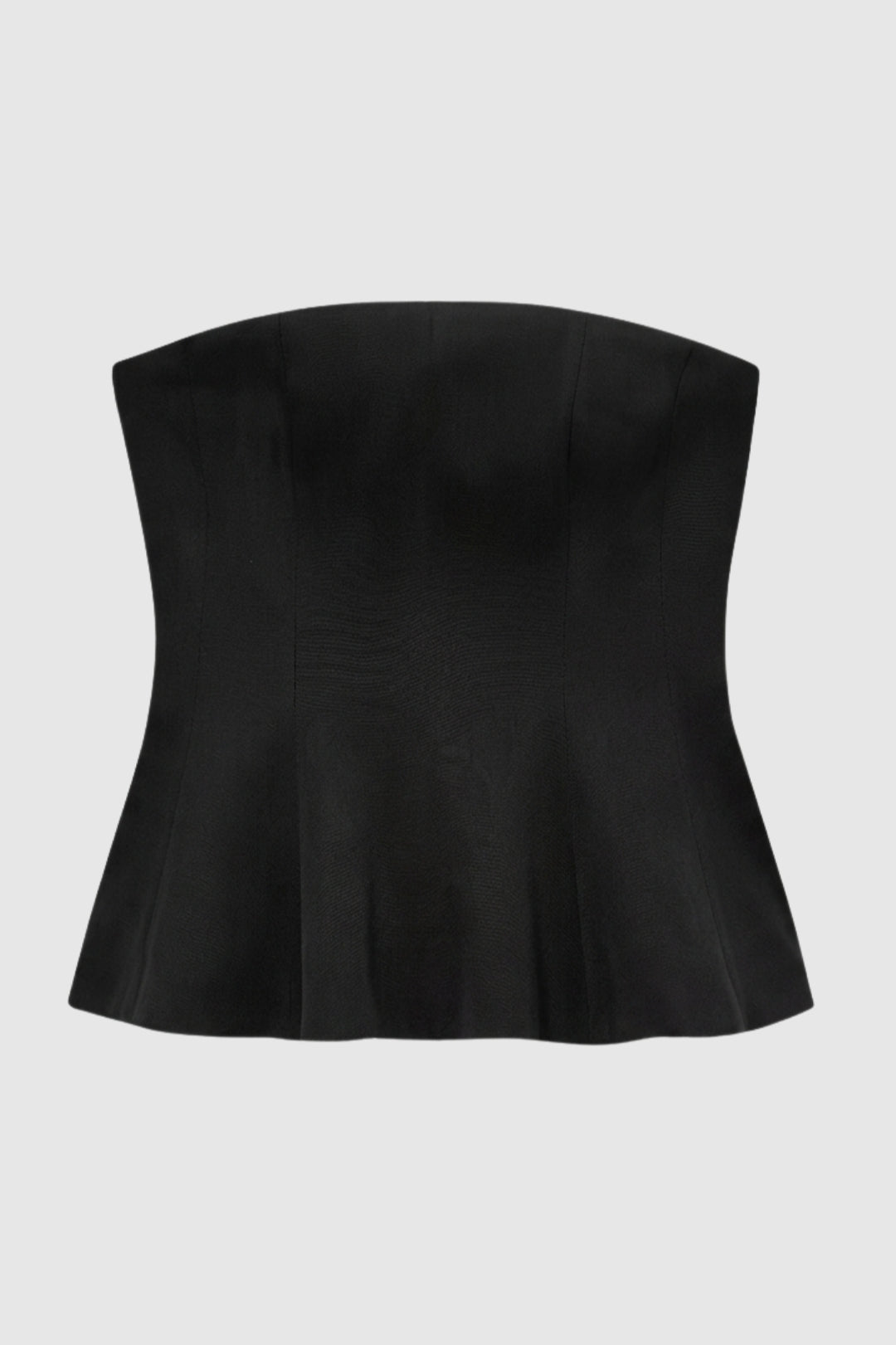 Women's Strapless Corset Top with Flared Hem for Going Out