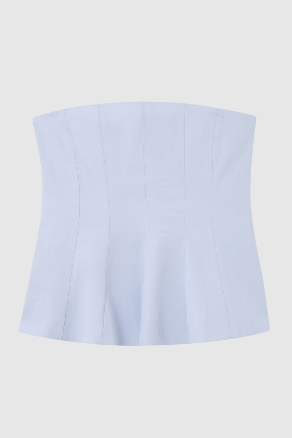 Women's Strapless Corset Top with Flared Hem for Going Out