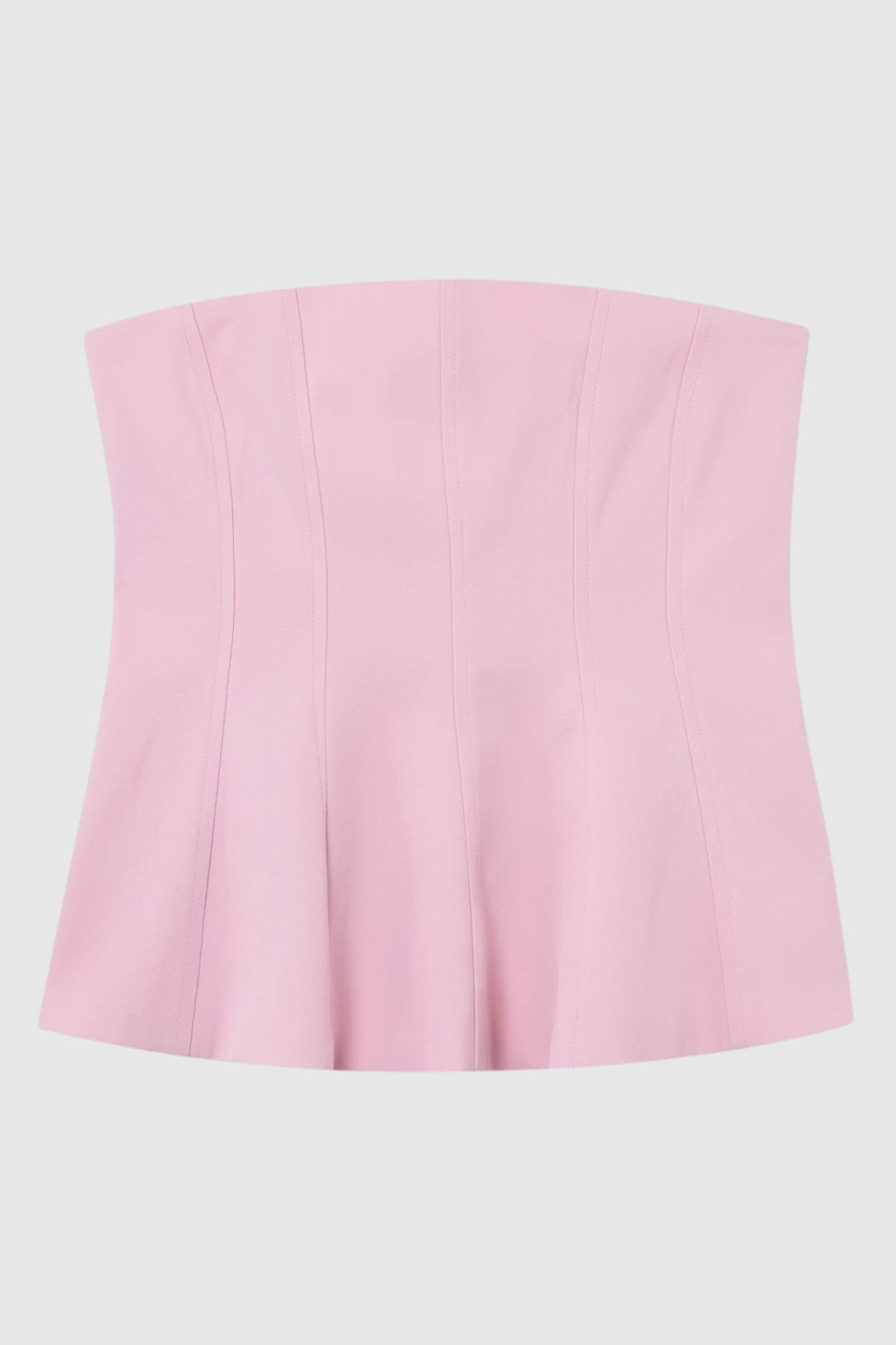 Women's Strapless Corset Top with Flared Hem for Going Out