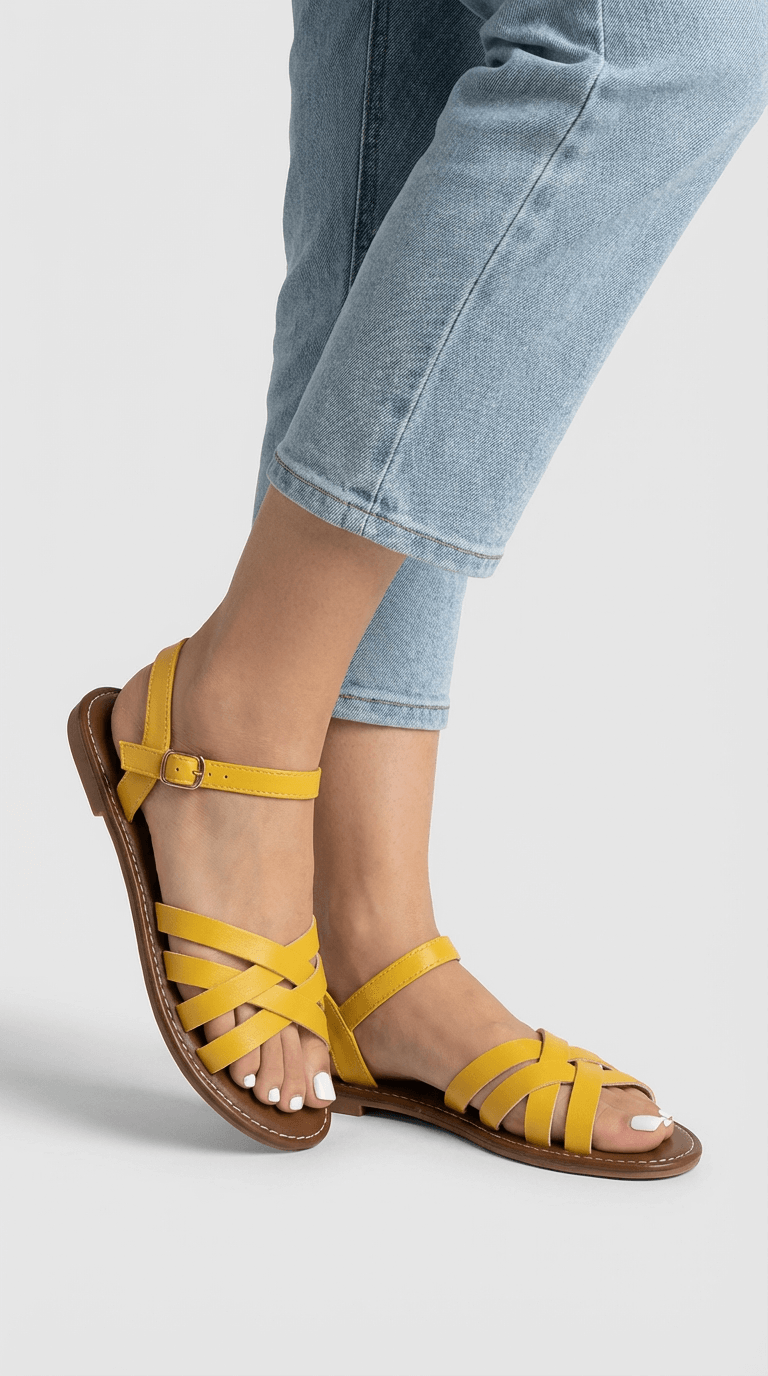 Women's Strappy Open-Toe Sandals for Casual Summer Wear