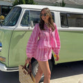 Women's Striped Beach Set