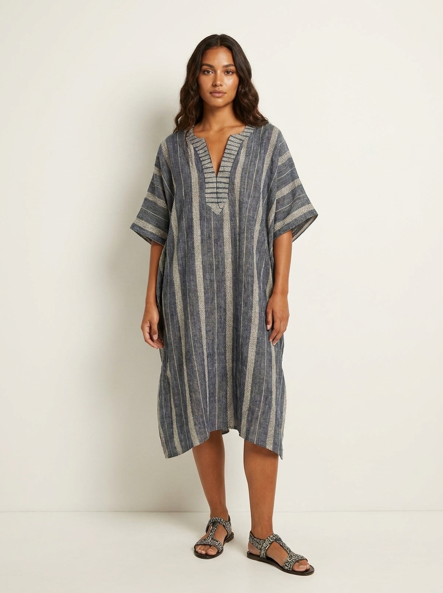 Women's Striped Maxi Dress