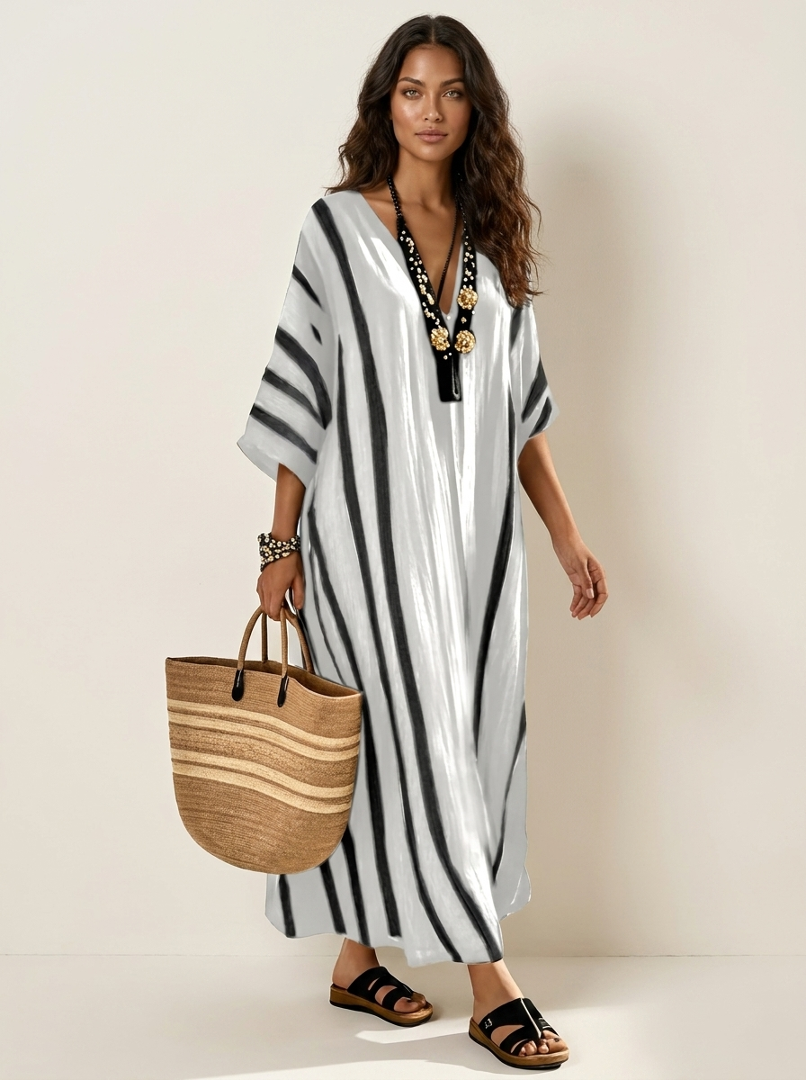 Women's Striped Maxi Dress