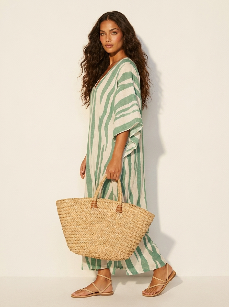 Women's Striped Maxi Dress