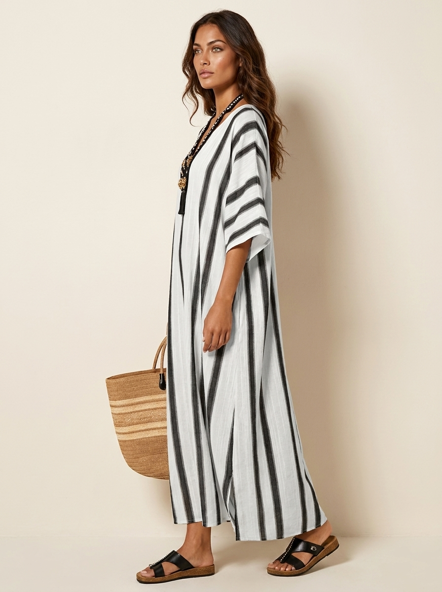Women's Striped Maxi Dress