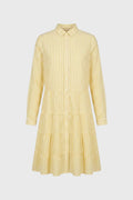 Women's Striped Midi Shirt Dress